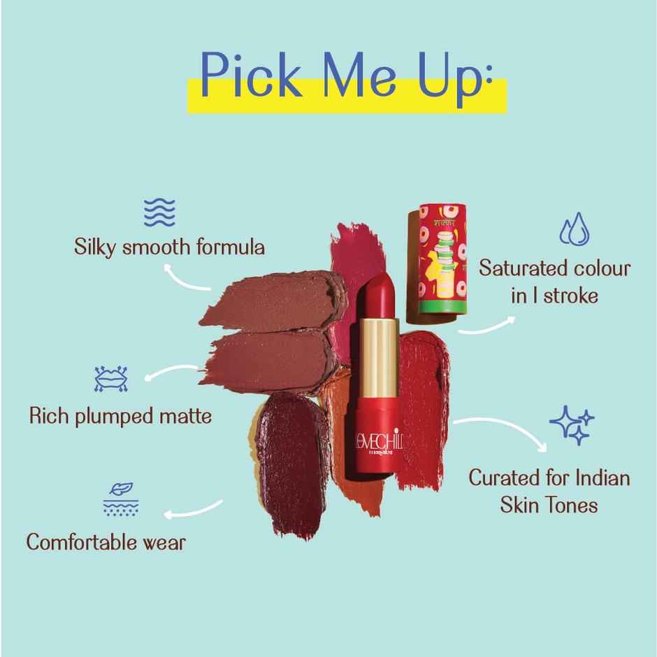 LoveChild Masaba Lipstick Barfee | Coffee Brown | For the Kid in You! Luxe Matte | 8 Hrs Hydration