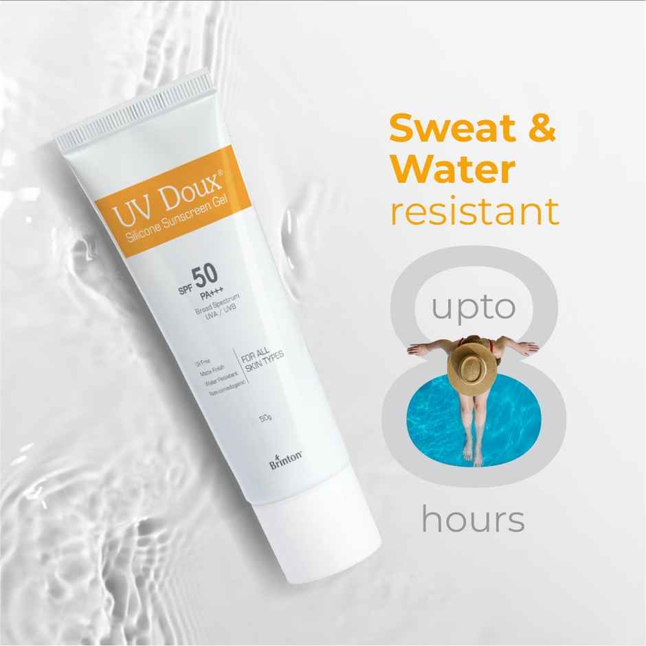 UV Doux Sunscreen Gel Spf50 Pa+++ & Uv Doux Face Cleanser Combo