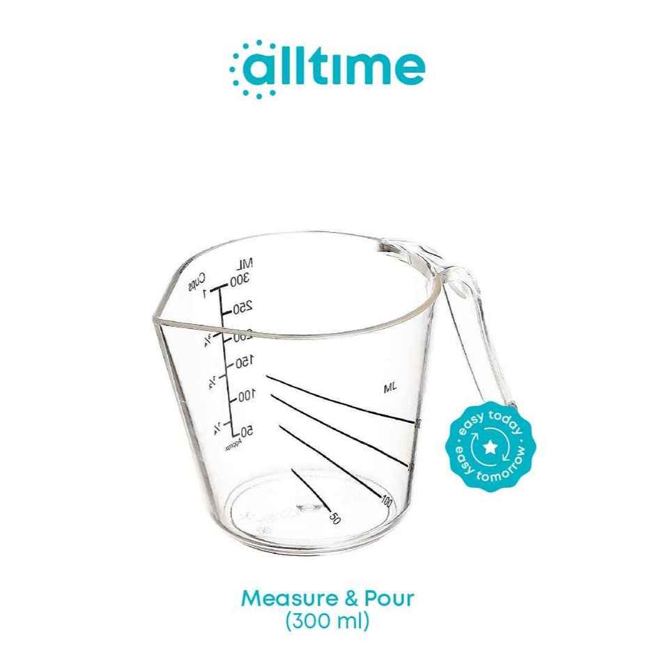 All Time Plastic Measure & Pour Jug 300 ml, Transparent