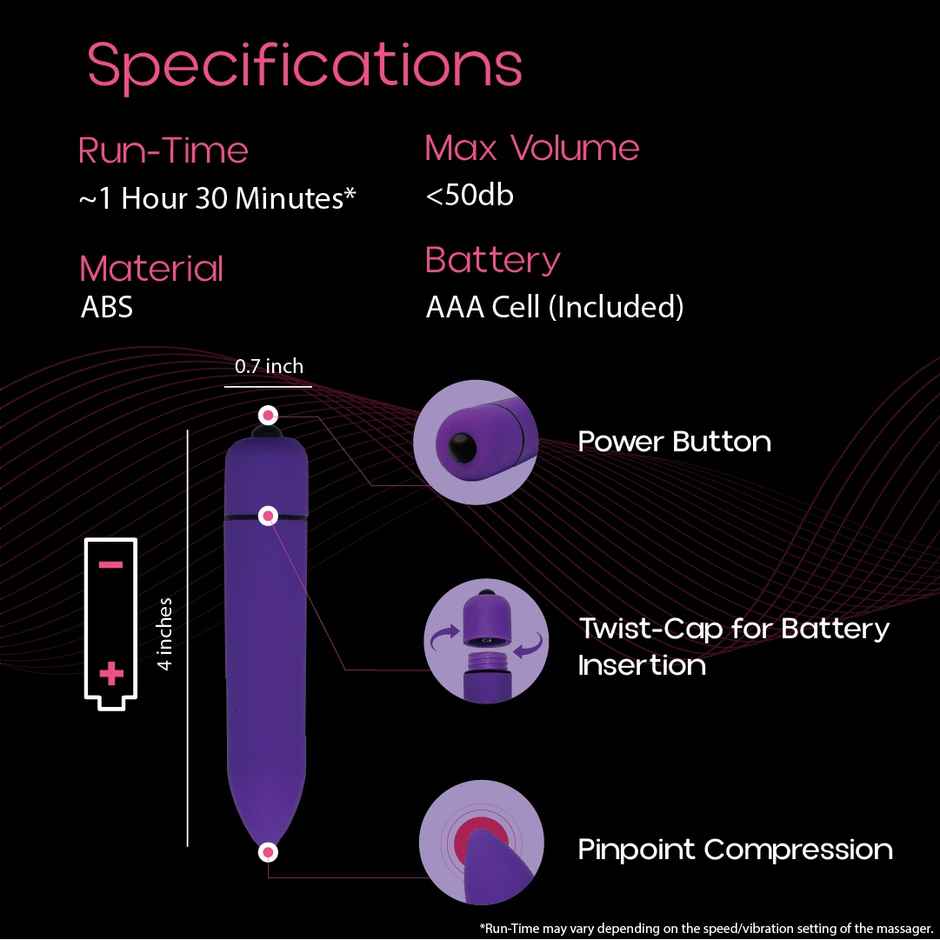 Beyond Touch Mini Bullet Body Massager | Compact & Handy