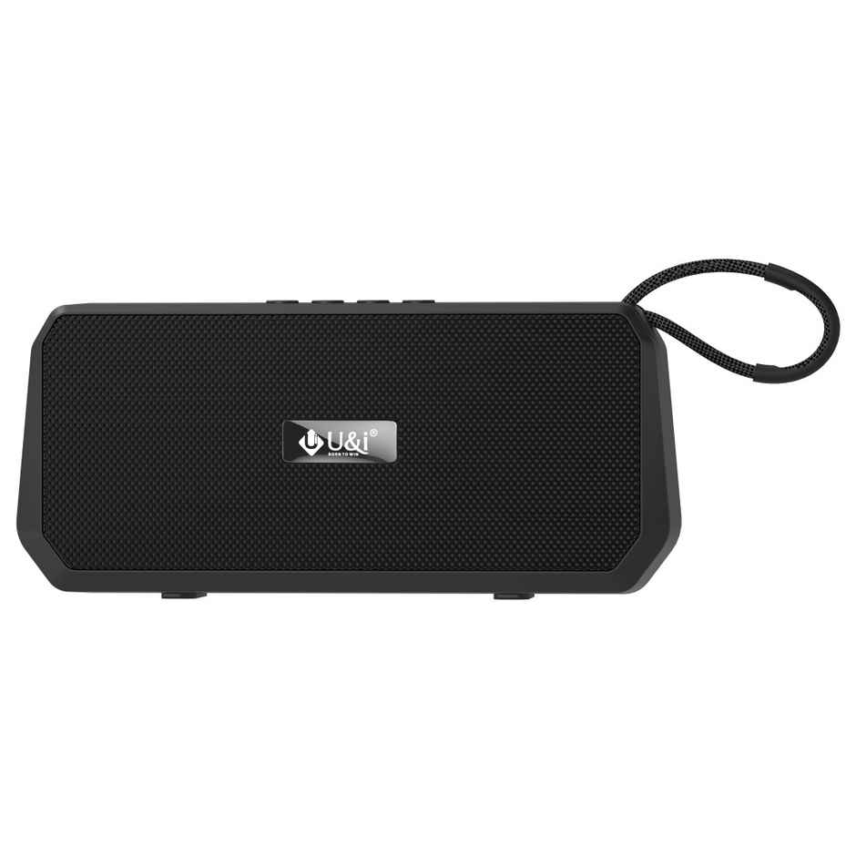 U&i Gracious 10W Bluetooth Speaker, 6H Playtime, FM,TWS,Mobile Stand - Black