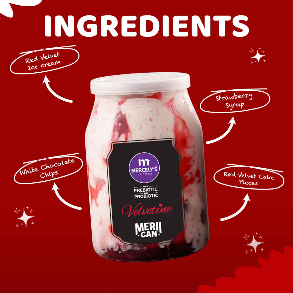 Mercely's Merii Can Red Velvetine Ice Cream Sundae Combo   