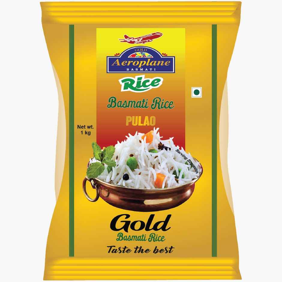 Aeroplane Gold Special Pulav  Basmati Rice Full Long Grain & Aged Rice