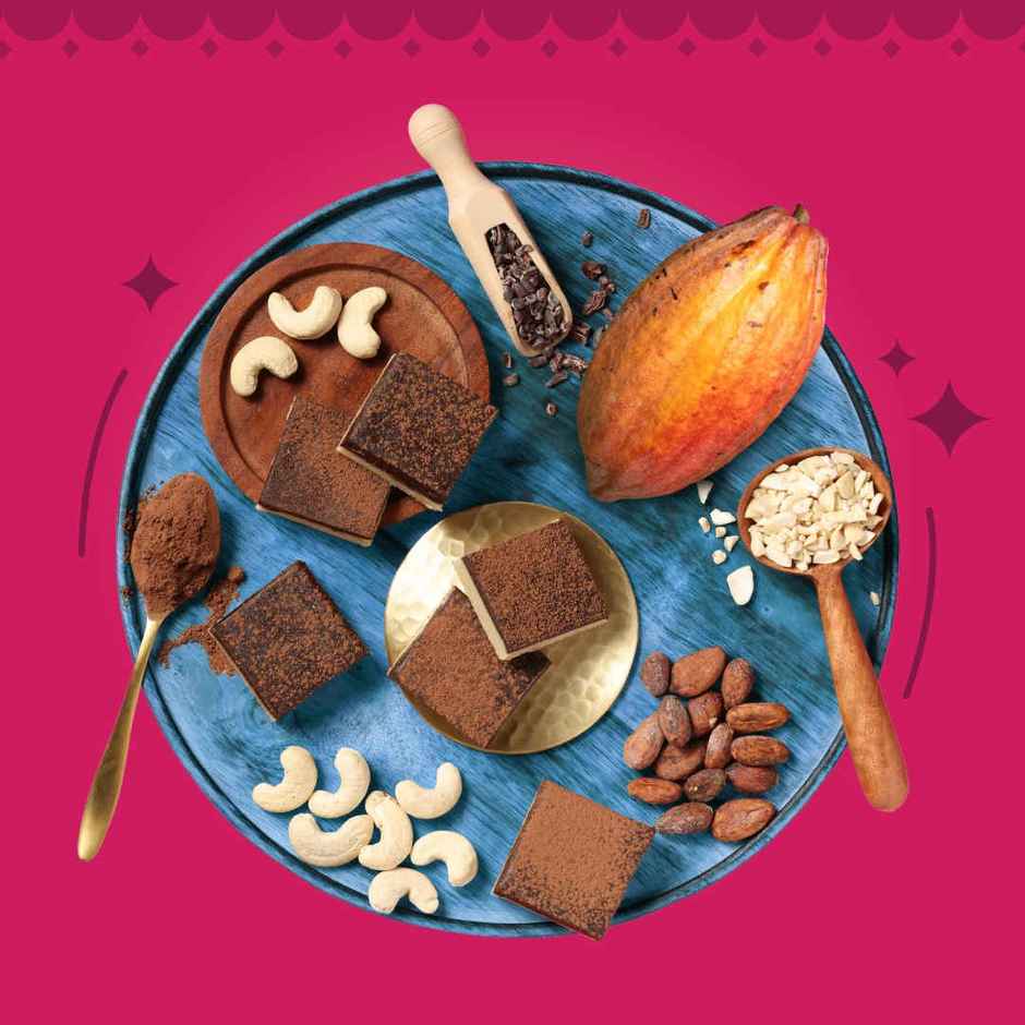 GO Desi Minis: Dark Chocolate Kaju Katli