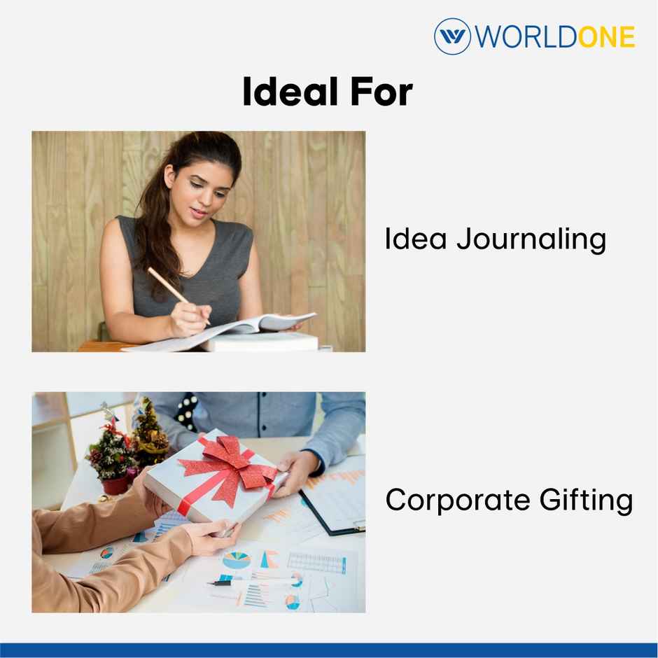 Worldone Ingenious Notebook A5 | Colour May Vary