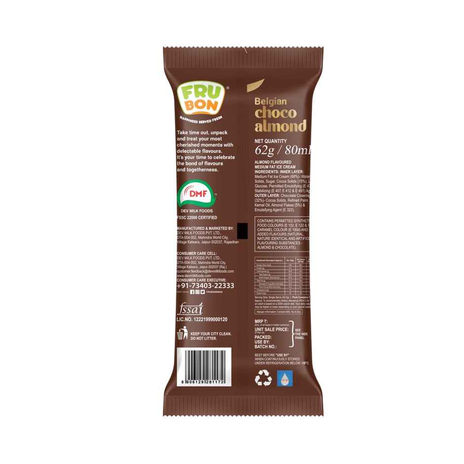 Frubon Belgian Choco Almond Ice Cream Stick