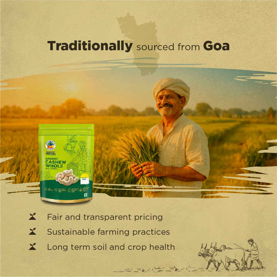 Bharat Organics Goan Cashew Whole