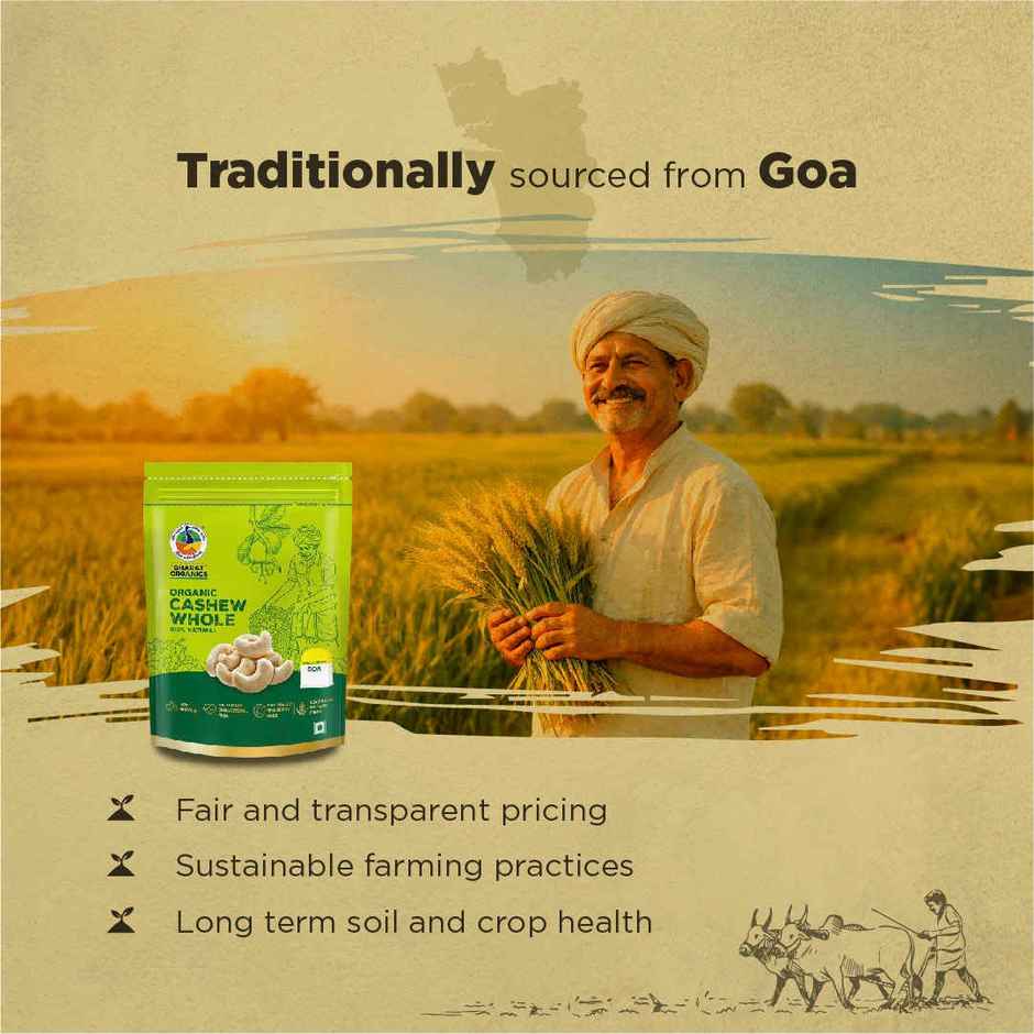 Bharat Organics Goan Cashew Whole