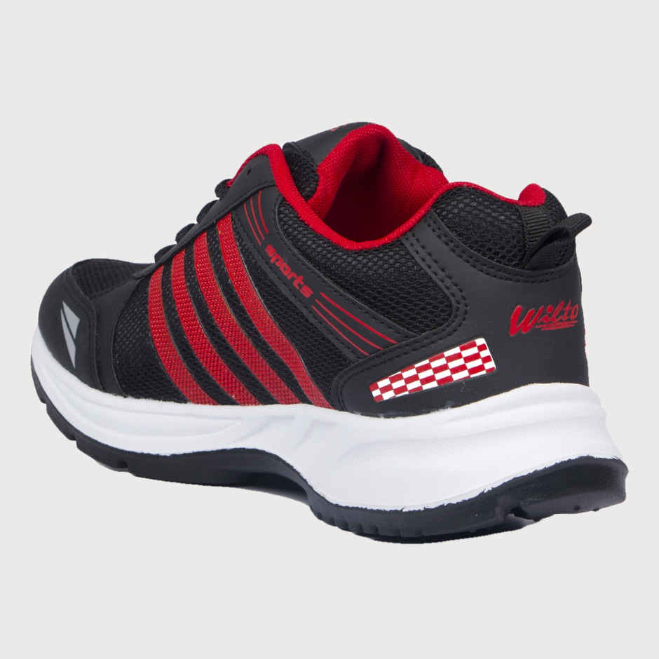 Asian Wndr-13 Men Sports Shoes | Black-Red | Size-7
