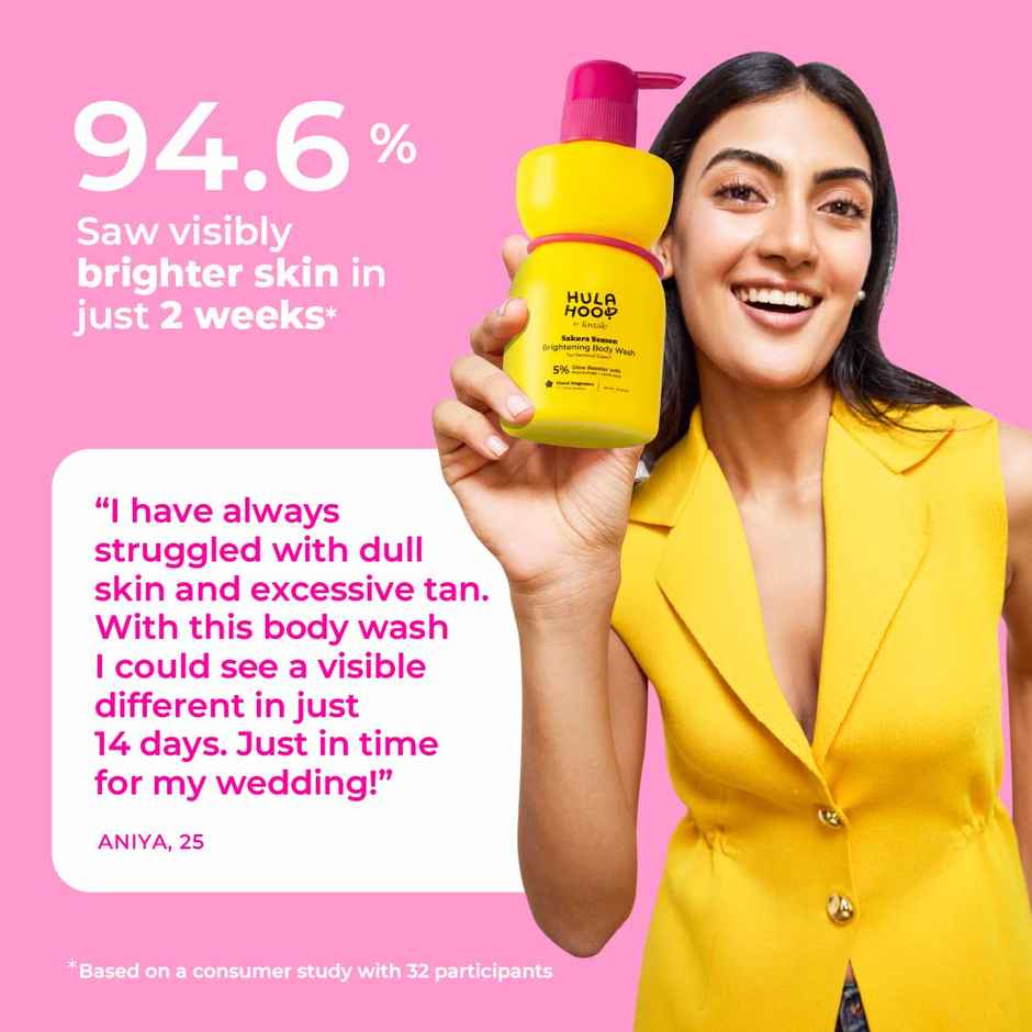 Hula Hoop Brightening Body Wash by Foxtale