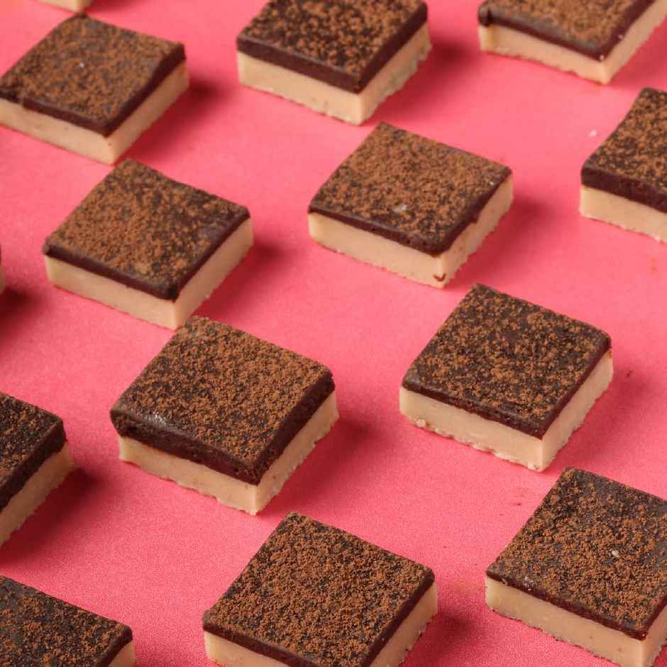 GO DESi Minis: Dark Chocolate Kaju Katli