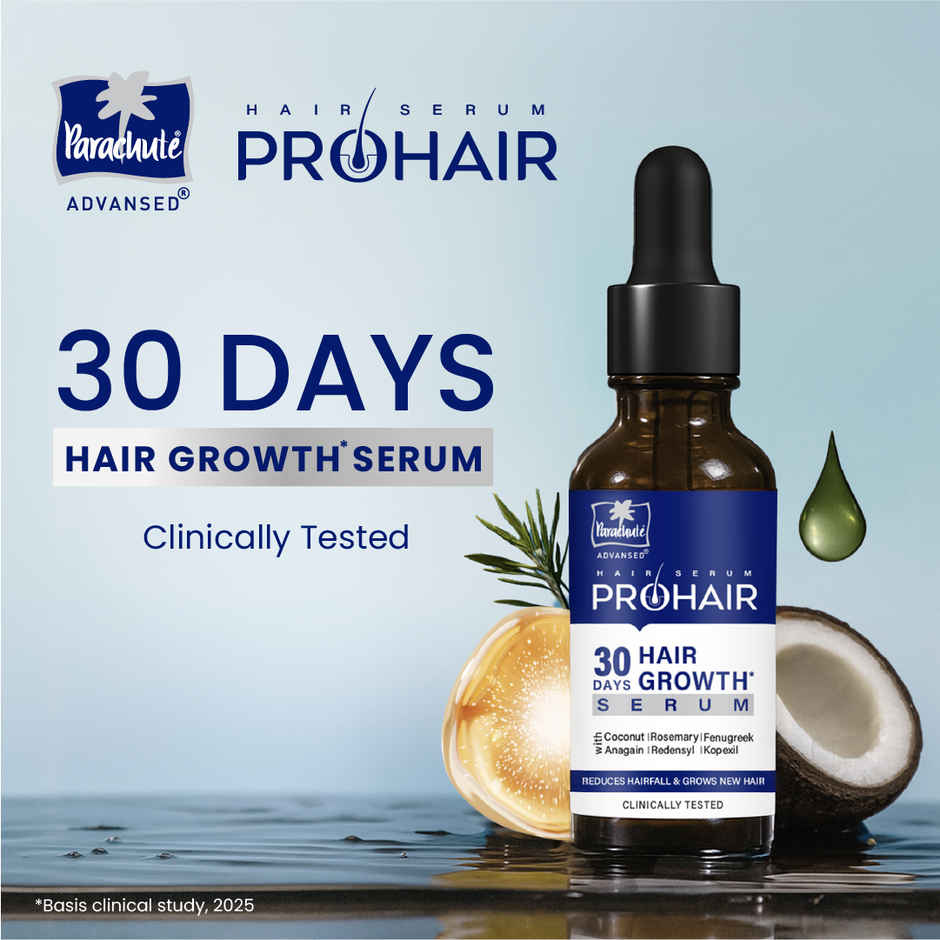Parachute Advansed Pro Hair Growth Serum | Reduces Hair fall | For Thick & Healthy Hair|Men & Women