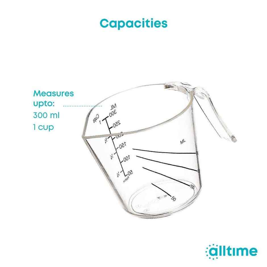 All Time Plastic Measure & Pour Jug 300 ml, Transparent
