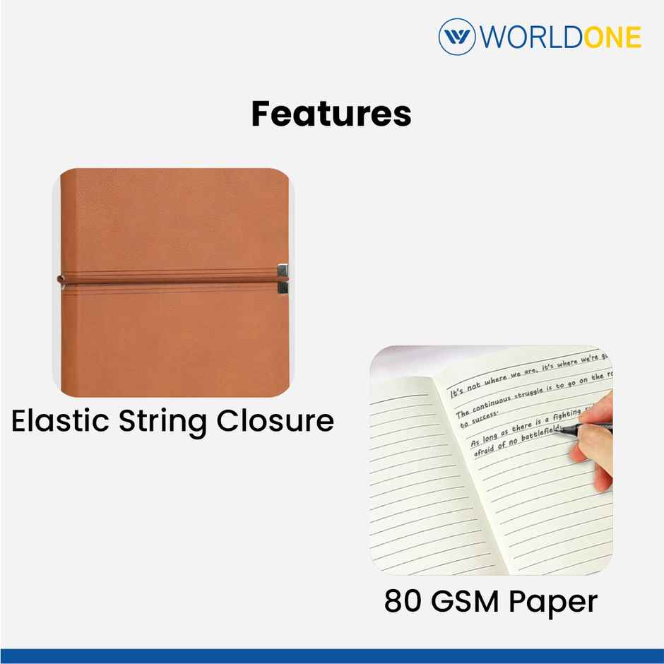 Worldone Ingenious Notebook A5 | Colour May Vary