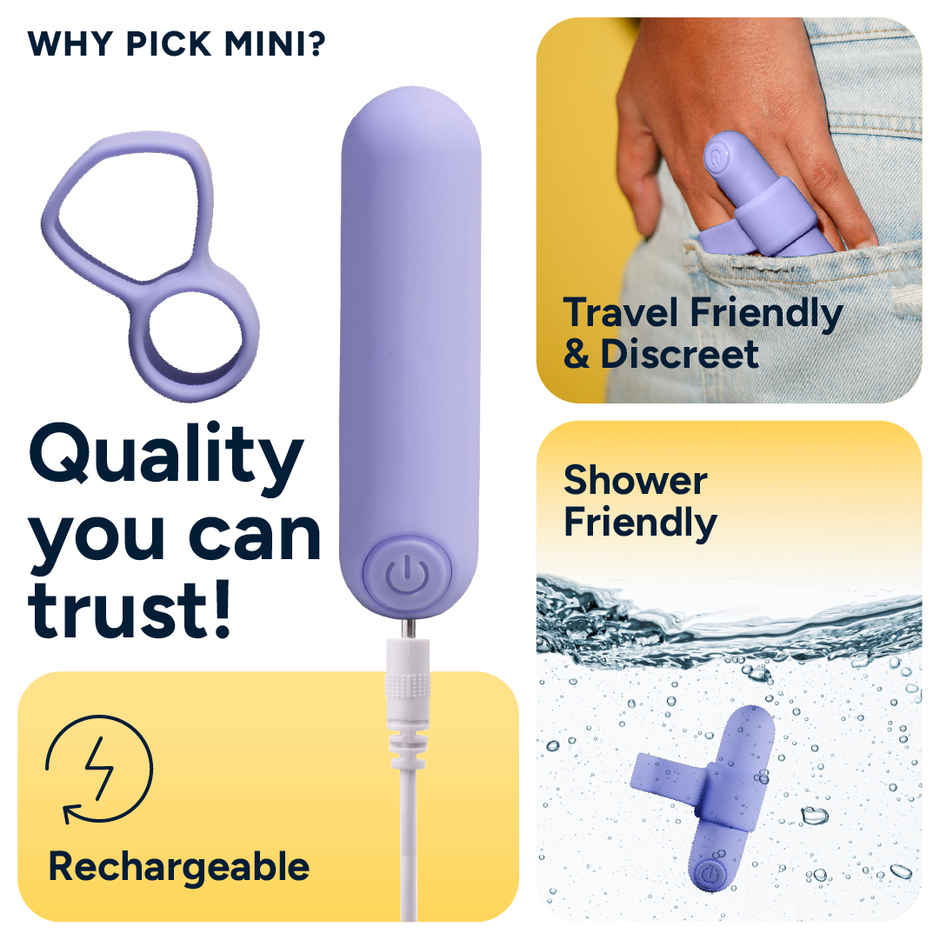 MyMuse Mini Bullet Massager | 100% Silicone