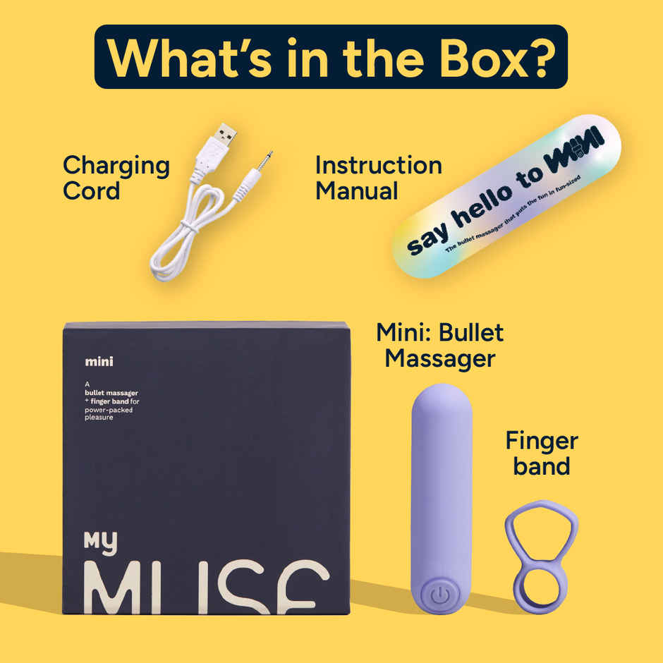 MyMuse Mini Bullet Massager | 100% Silicone