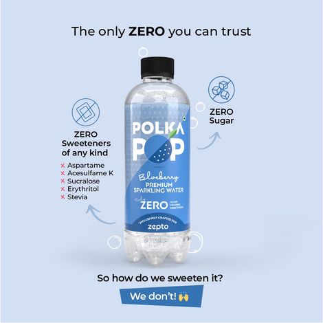 Polka Pop Zero Sugar Blueberry Sparkling Water