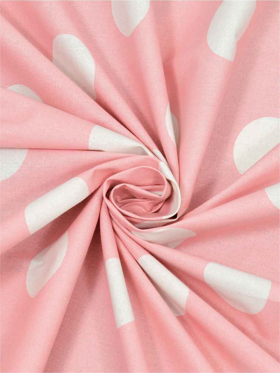 DREAM WEAVERZ King Size Bedsheet With 2 Pillow Covers | 100% Cotton| Pink