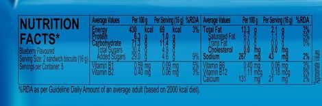 Jam O'Jam Blueberry Flavoured Sandwich Biscuits