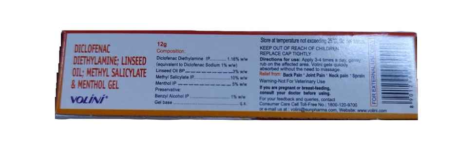 Volini Pain Relief Gel
