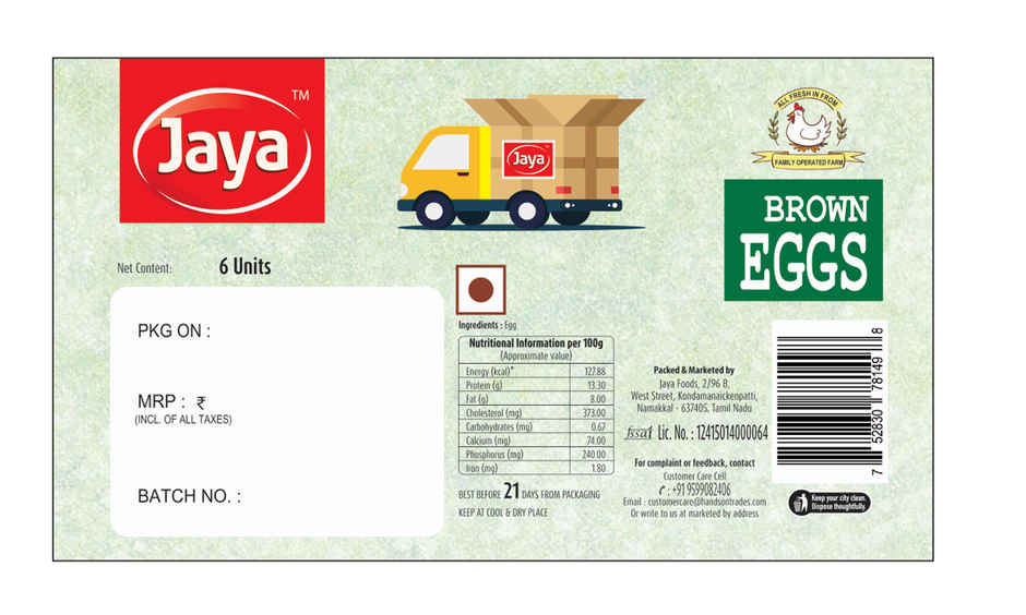 Jaya Brown Eggs