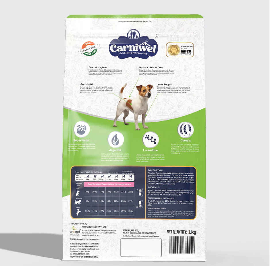 Carniwel Veg With Superfoods Dry Dog Food For Small Breed, Adult