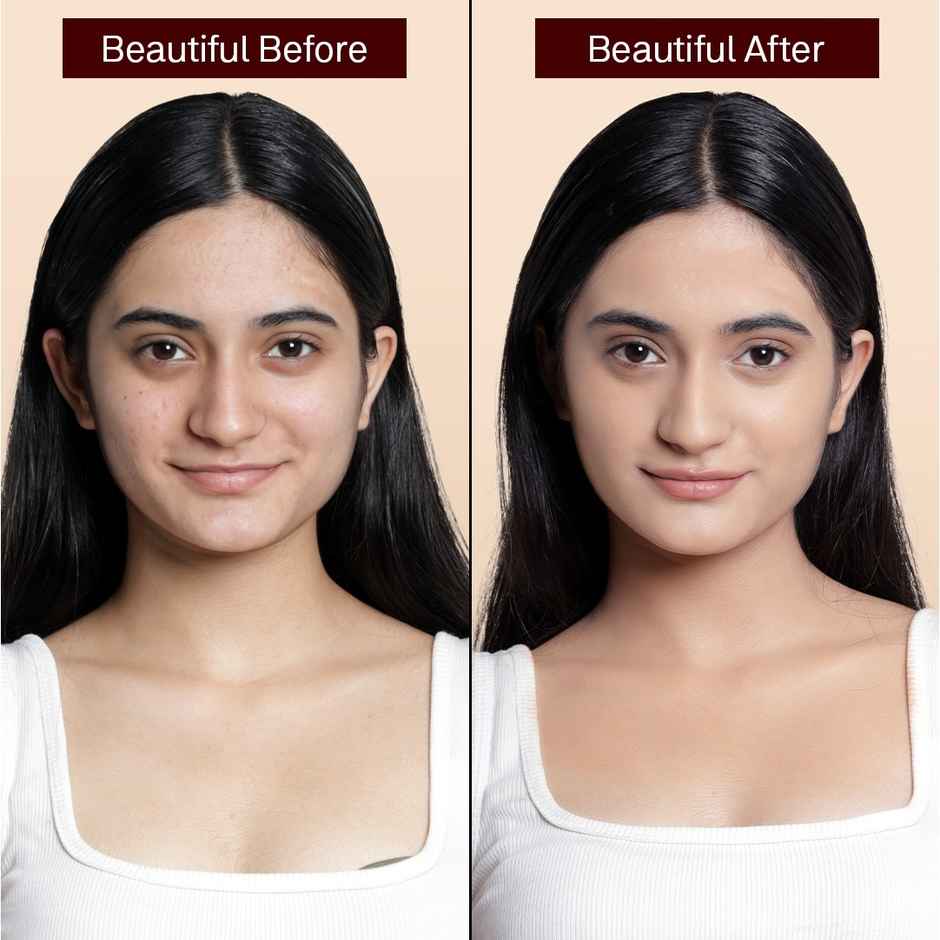 Flicka Tomato Liquid Foundation for Face Makeup | 01 Ivory