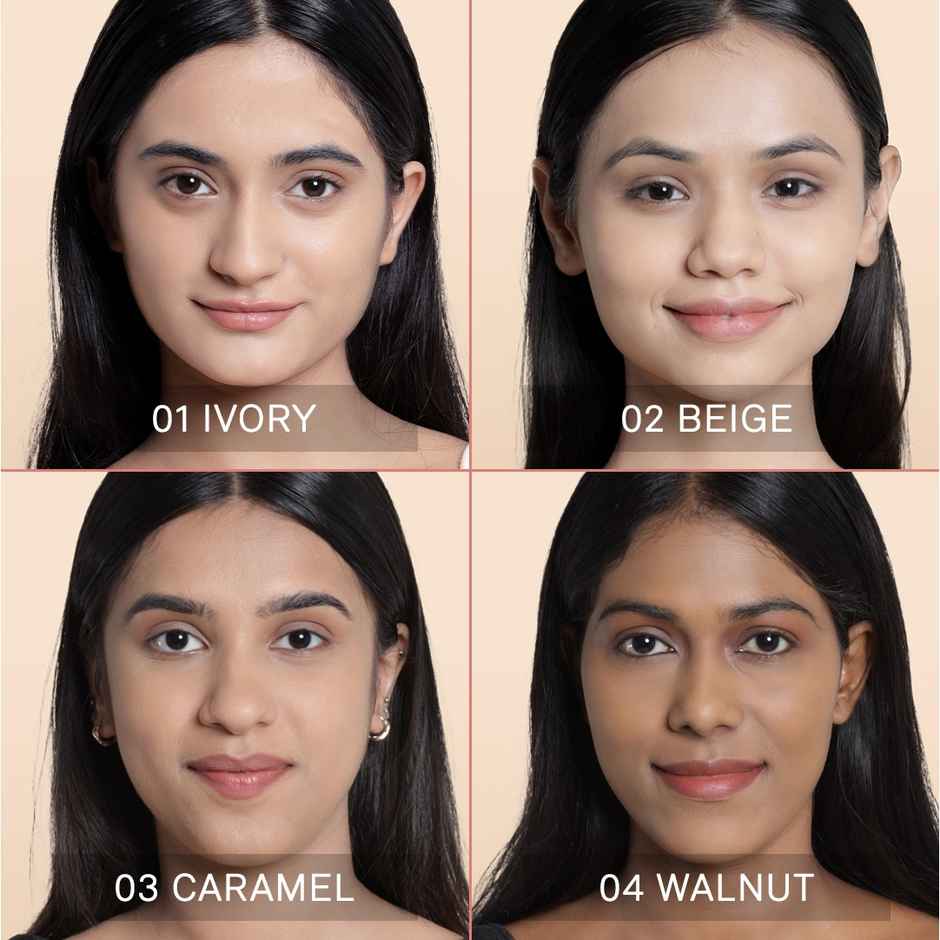 Flicka Tomato Liquid Foundation for Face Makeup | 01 Ivory