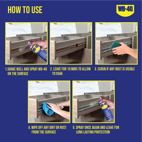 WD40 Multiple Maintenance 420 ml Rust Removal Aerosol Spray (341 g)
