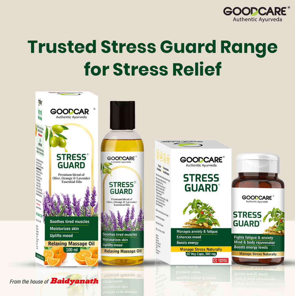 Goodcare Stress Guard Ayurvedic Capsule For Ultimate Relaxation And Calmness 60 Capsules
