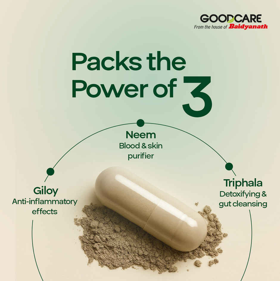 Goodcare Neem Guard Ayurvedic Capsules For Clear And Healthy Skin 60 Capsules
