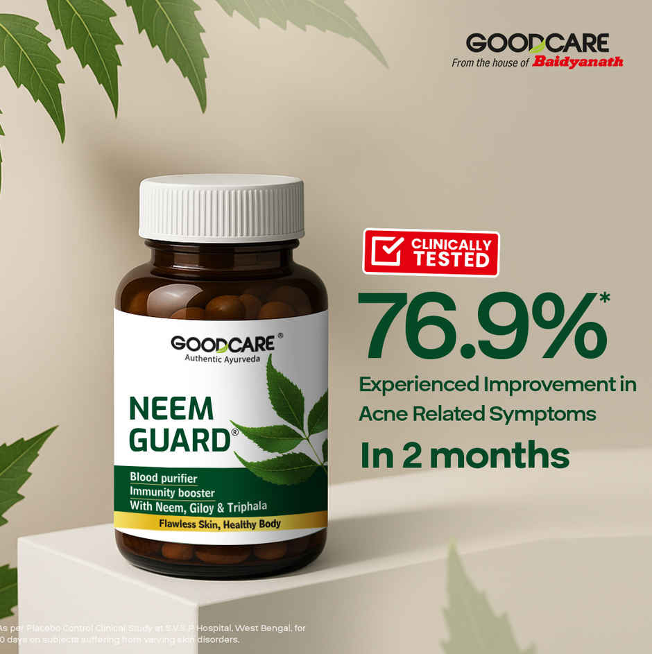 Goodcare Neem Guard Ayurvedic Capsules For Clear And Healthy Skin 60 Capsules