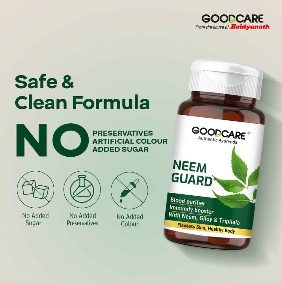 Goodcare Neem Guard Ayurvedic Capsules For Clear And Healthy Skin 60 Capsules
