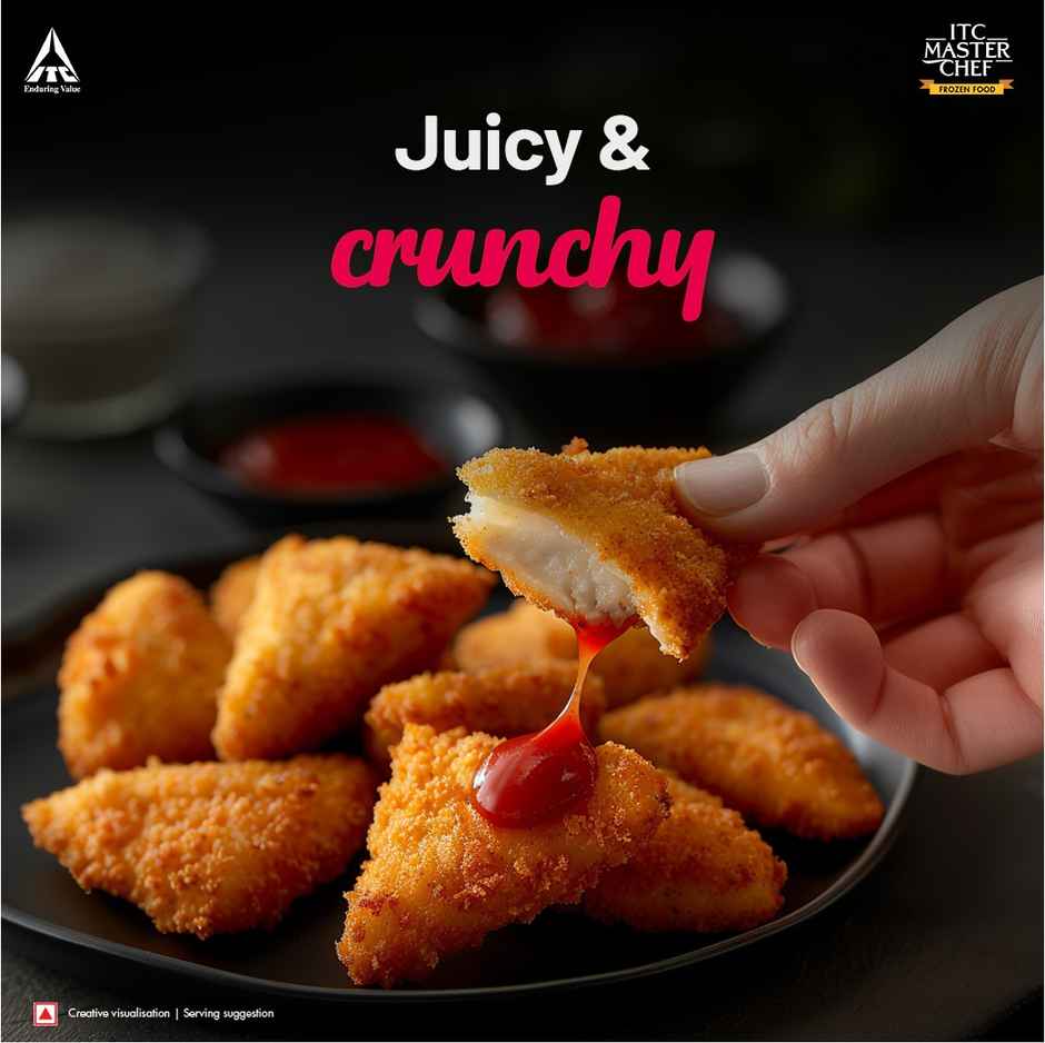ITC Master Chef Crunchy Chicken Nuggets | Source of Protein | No Added Preservatives | 25 pieces Combo  