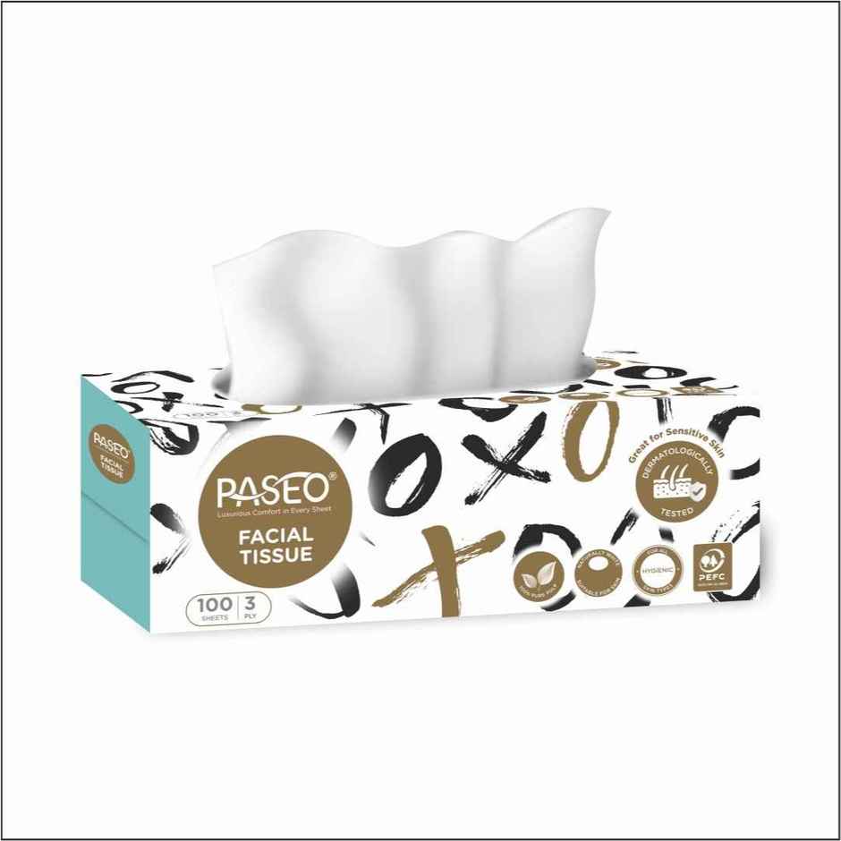 Paseo Facial Tissue XOXO 100 Pulls