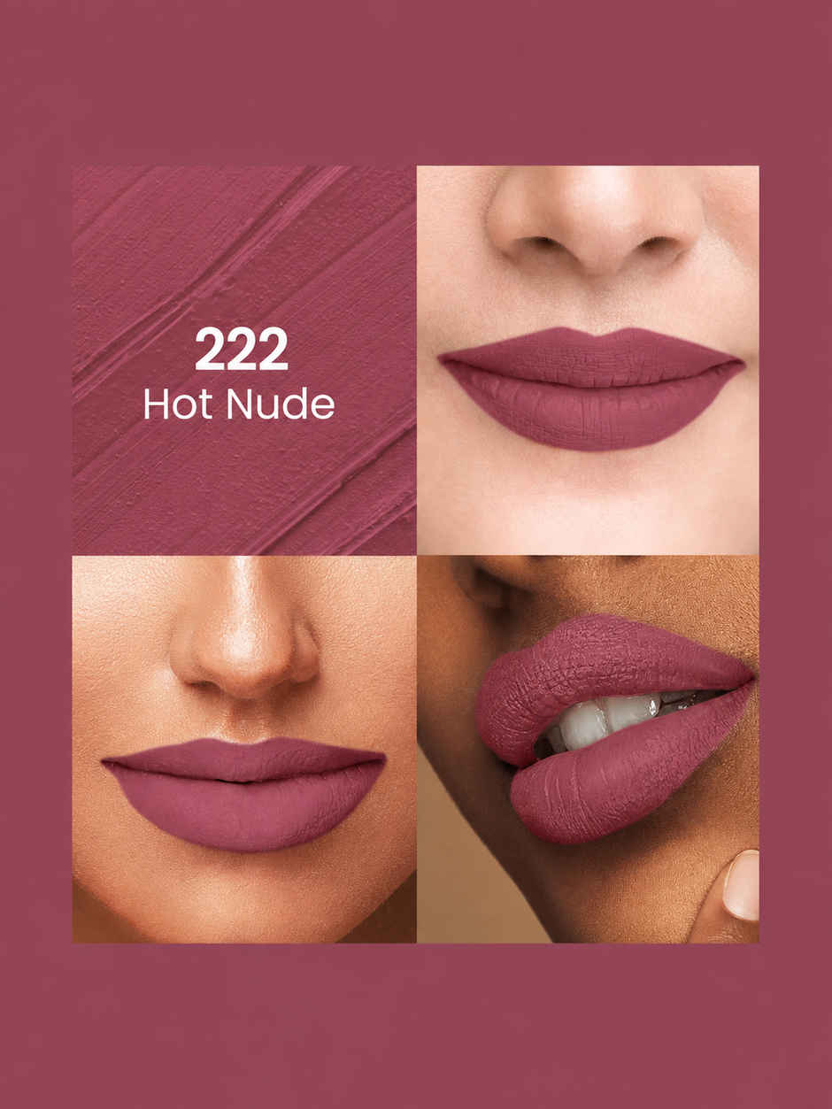 Swiss Beauty Pure Matte Lipstick | 222 Hot Nude