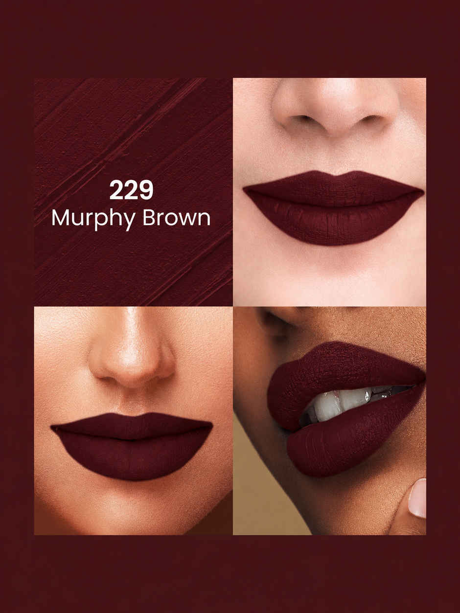 Swiss Beauty Pure Matte Lipstick | 229 Murphy Brown