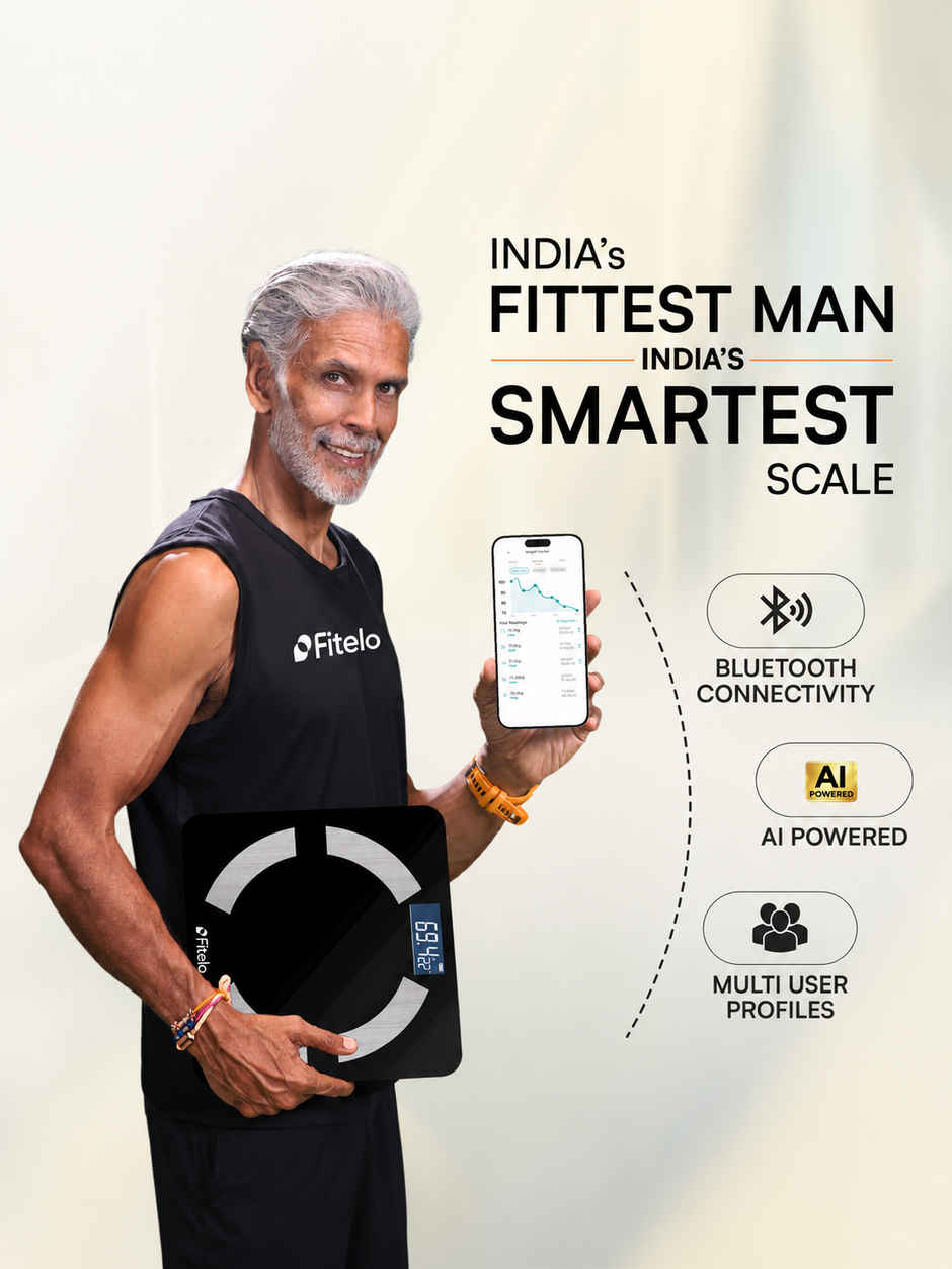 Fitelo Smart BMI Weighing Scale | Tracks 25+ Body Parameters & Body Fat | Free App Sync & Health Report Card