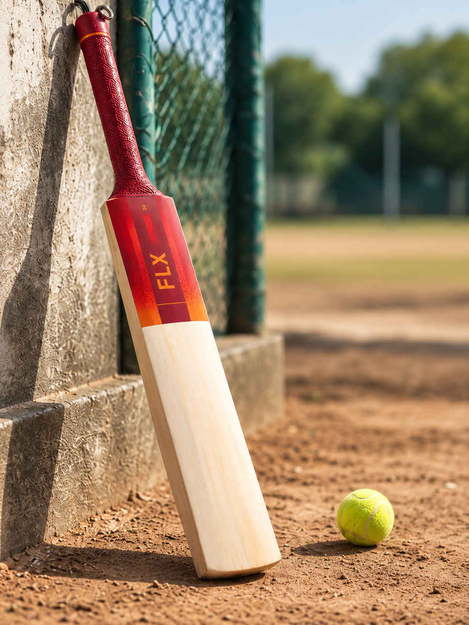 Decathlon FLX Adult Cricket Bat for Soft & Medium Tennis Ball | Size SH