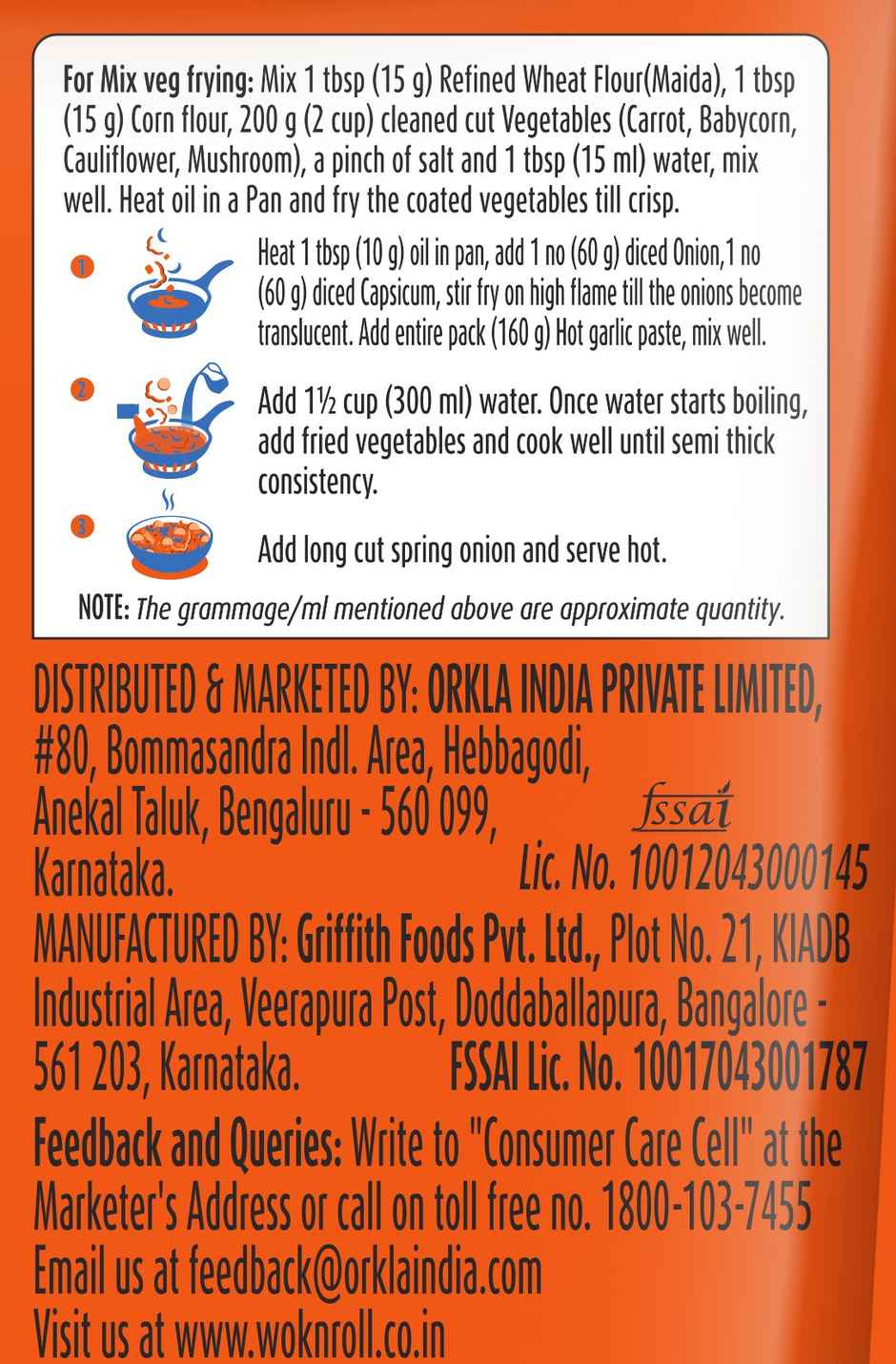 Wok N Roll Hot Garlic