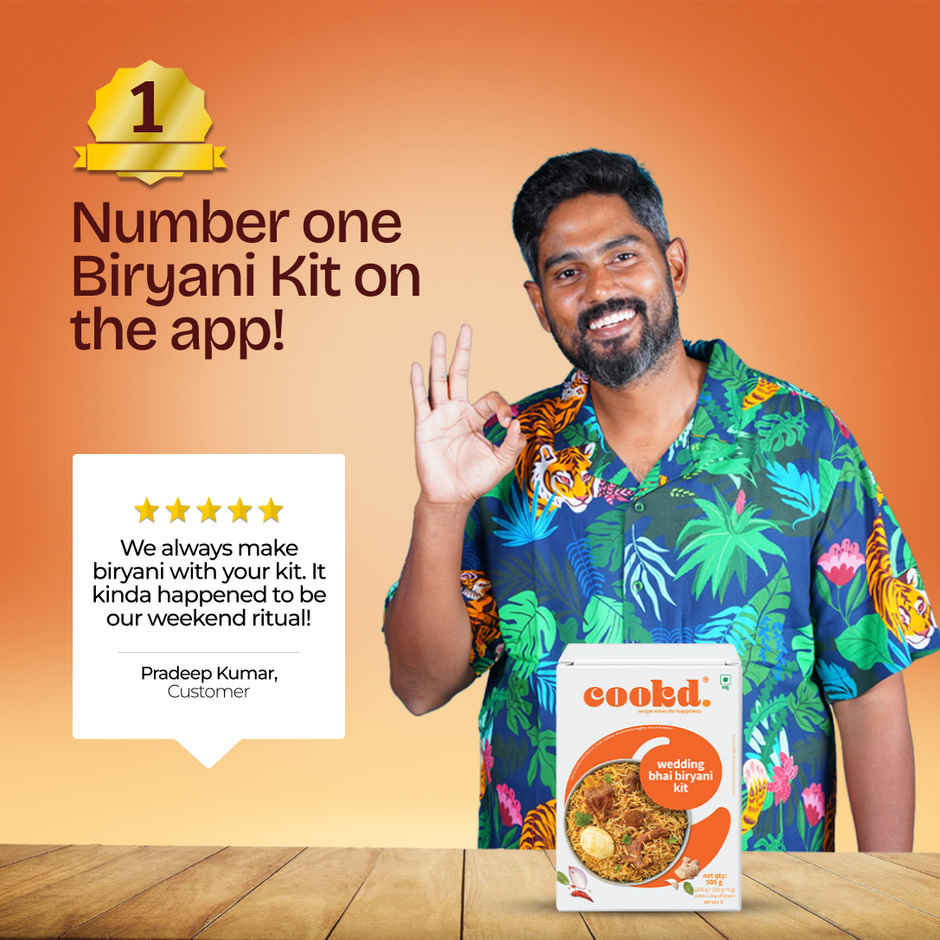 Cookd Wedding Bhai Biryani Kit | Easy-to-Cook Meal Kit