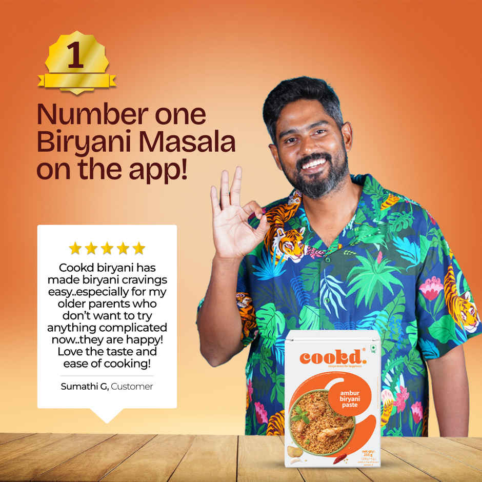 Cookd Ambur Biryani Paste Combo  