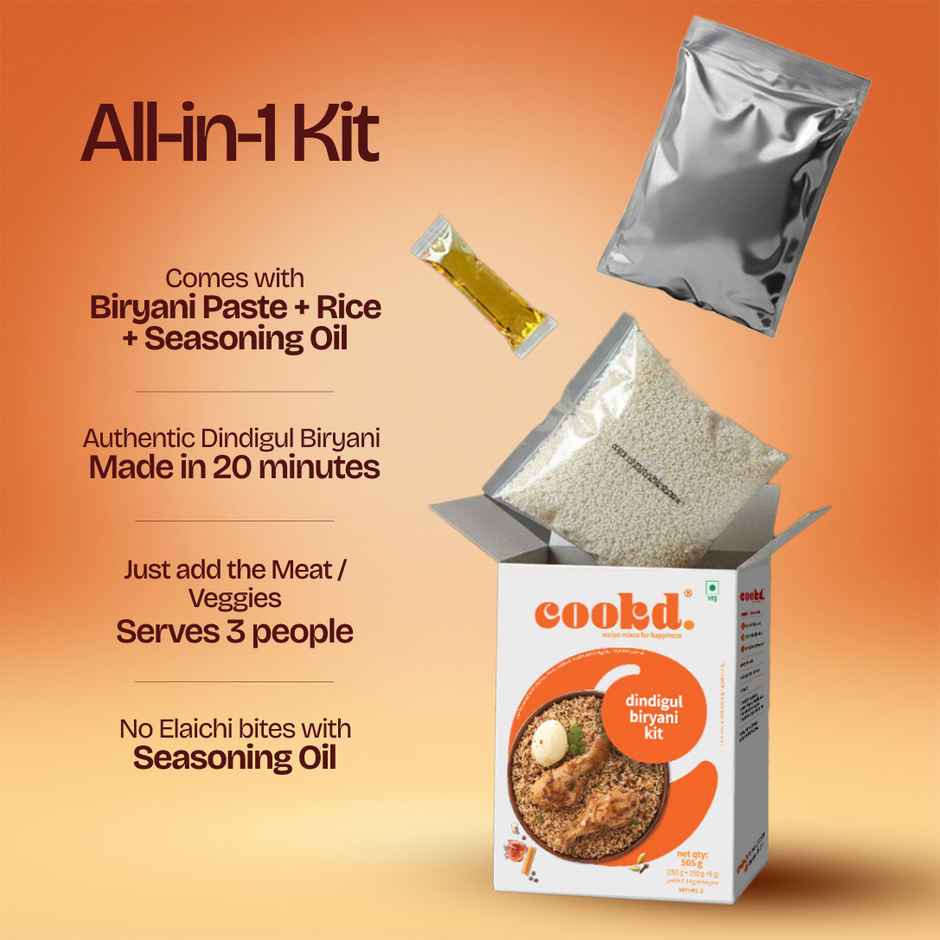 Cookd Dindigul Biryani Kit Combo 