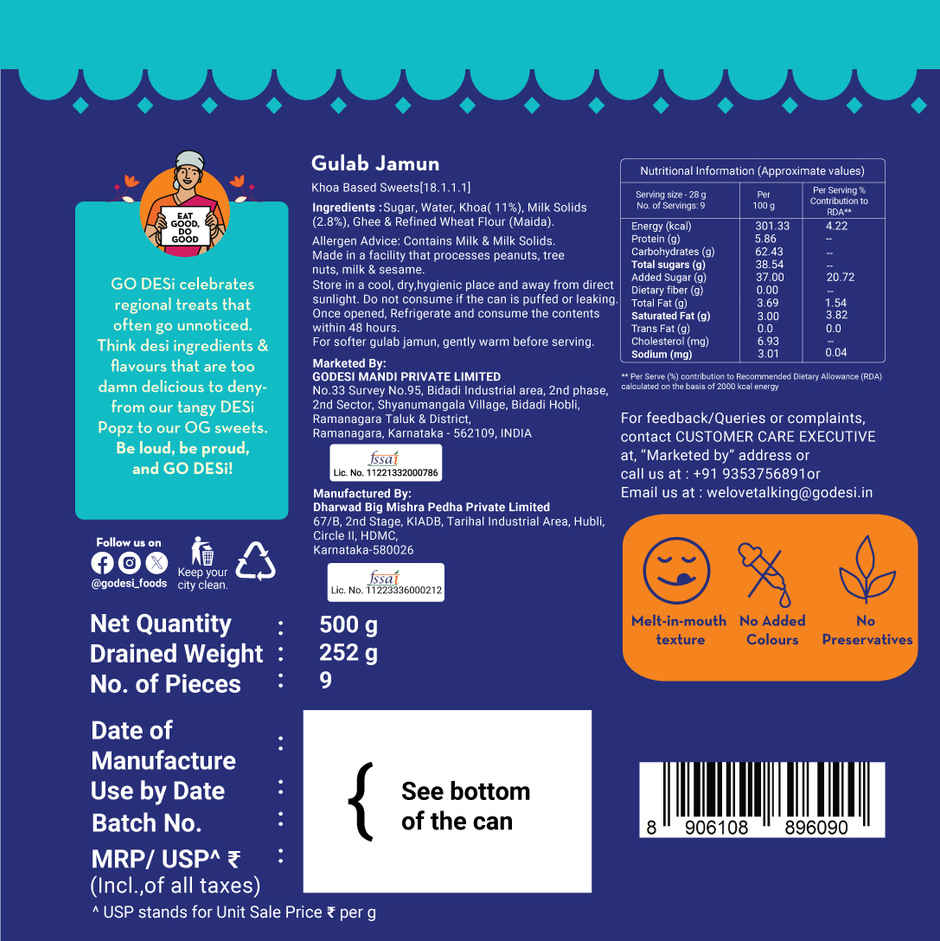 GO Desi Gulab Jamun