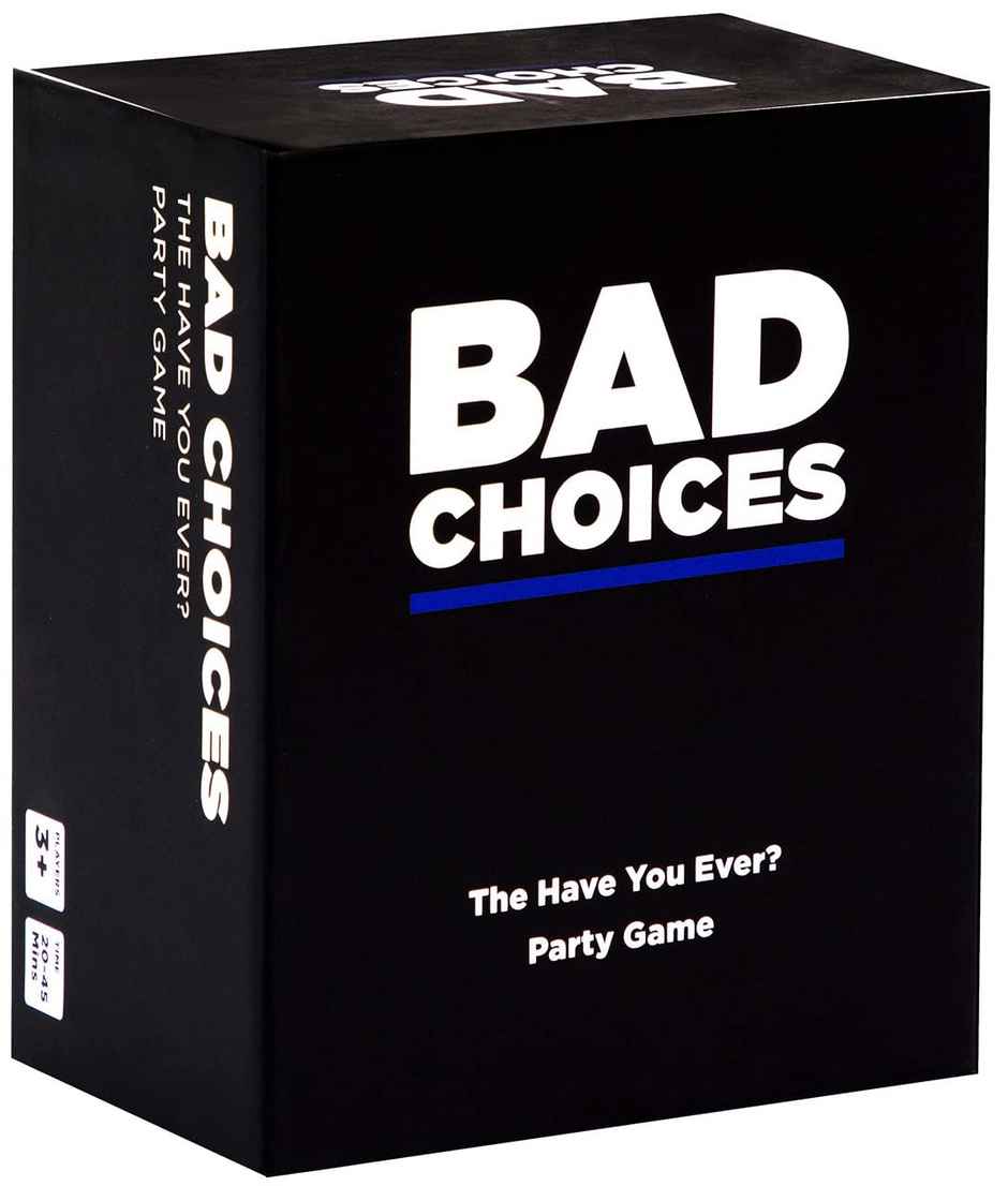 Awestuffs Bad Choices Party Card Game for Adults Ages 17 Years and Up