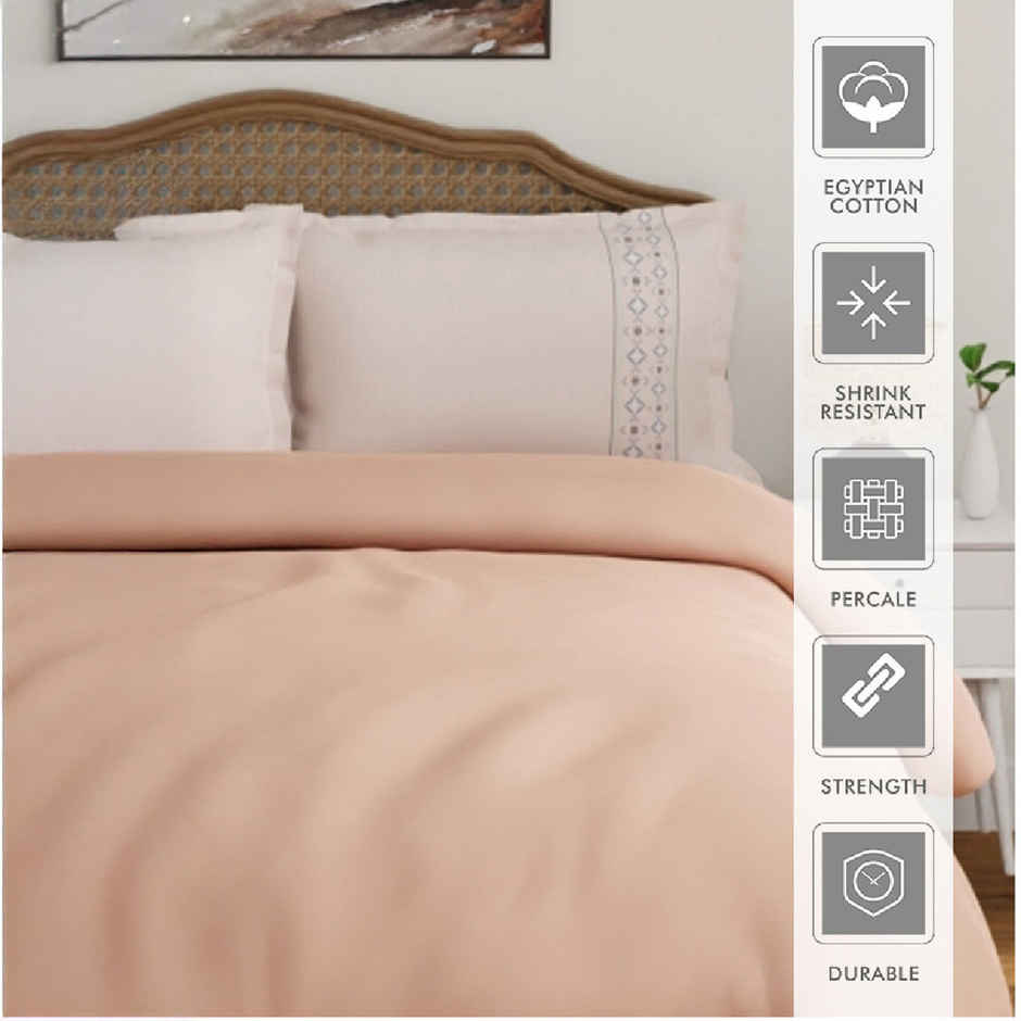 Boutique Living Eleanor (Valatia) 100% Cotton 200 TC Pillow Covers - Pack of 2