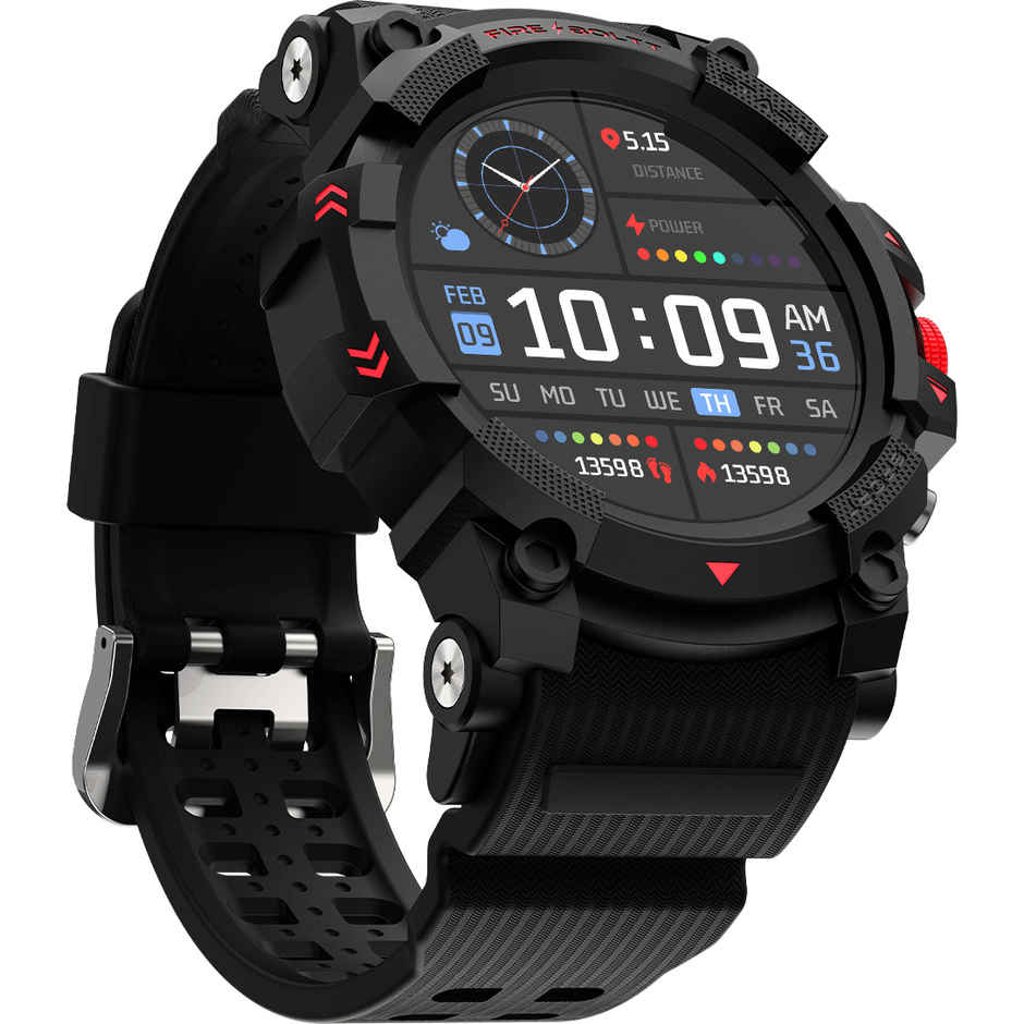 Fire-Boltt Expedition Smartwatch | 1.39" Display | BT Calling - Black