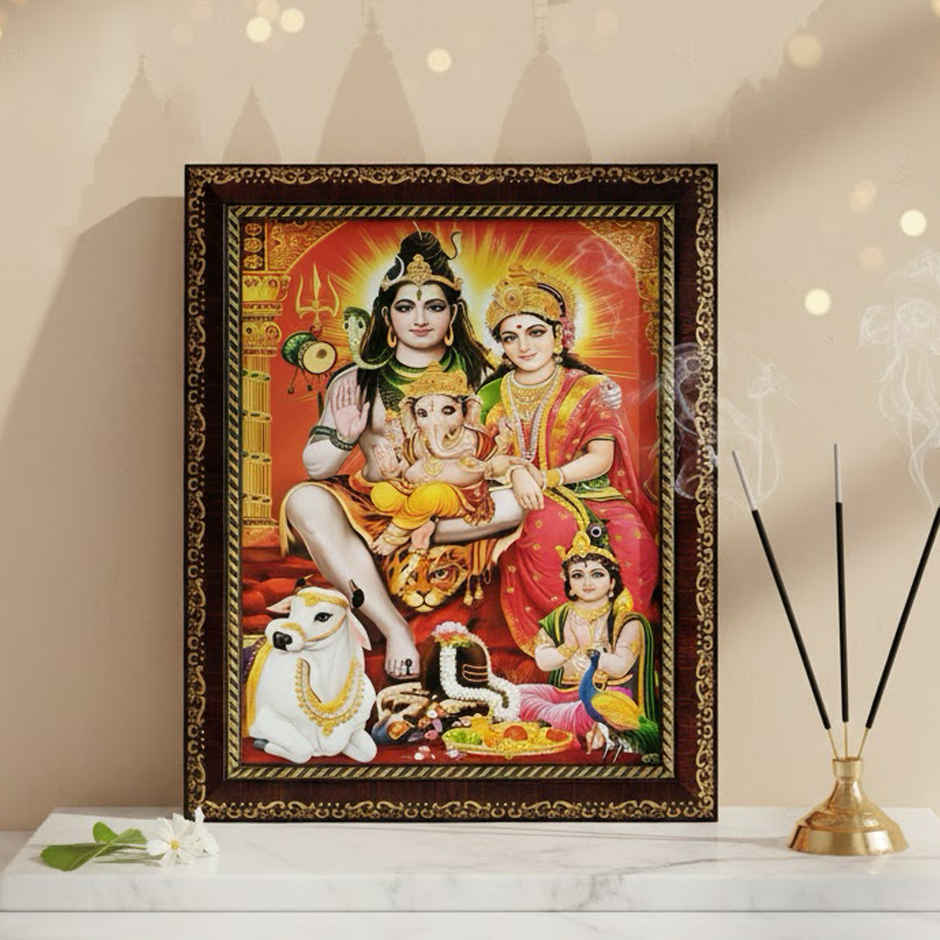 Shiv Parivar Family God Photo Frame | Mangal Bhawan