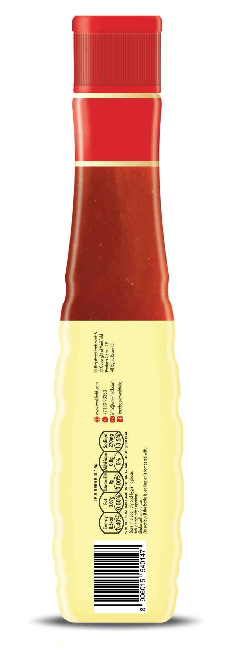 Weikfield Red Chilli Sauce| Authentic Chinese Red Chilli| High-Quality Natural Ingredients