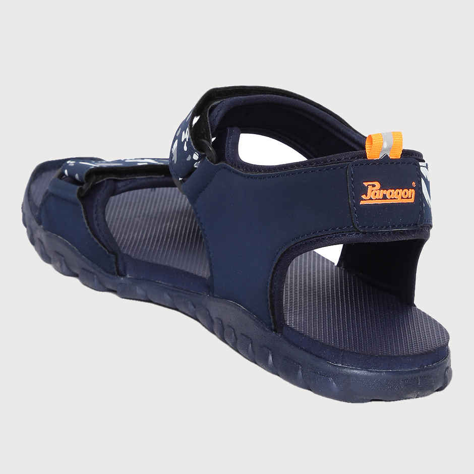 Paragon Blot Men's Blue & Orange Sandals - 10